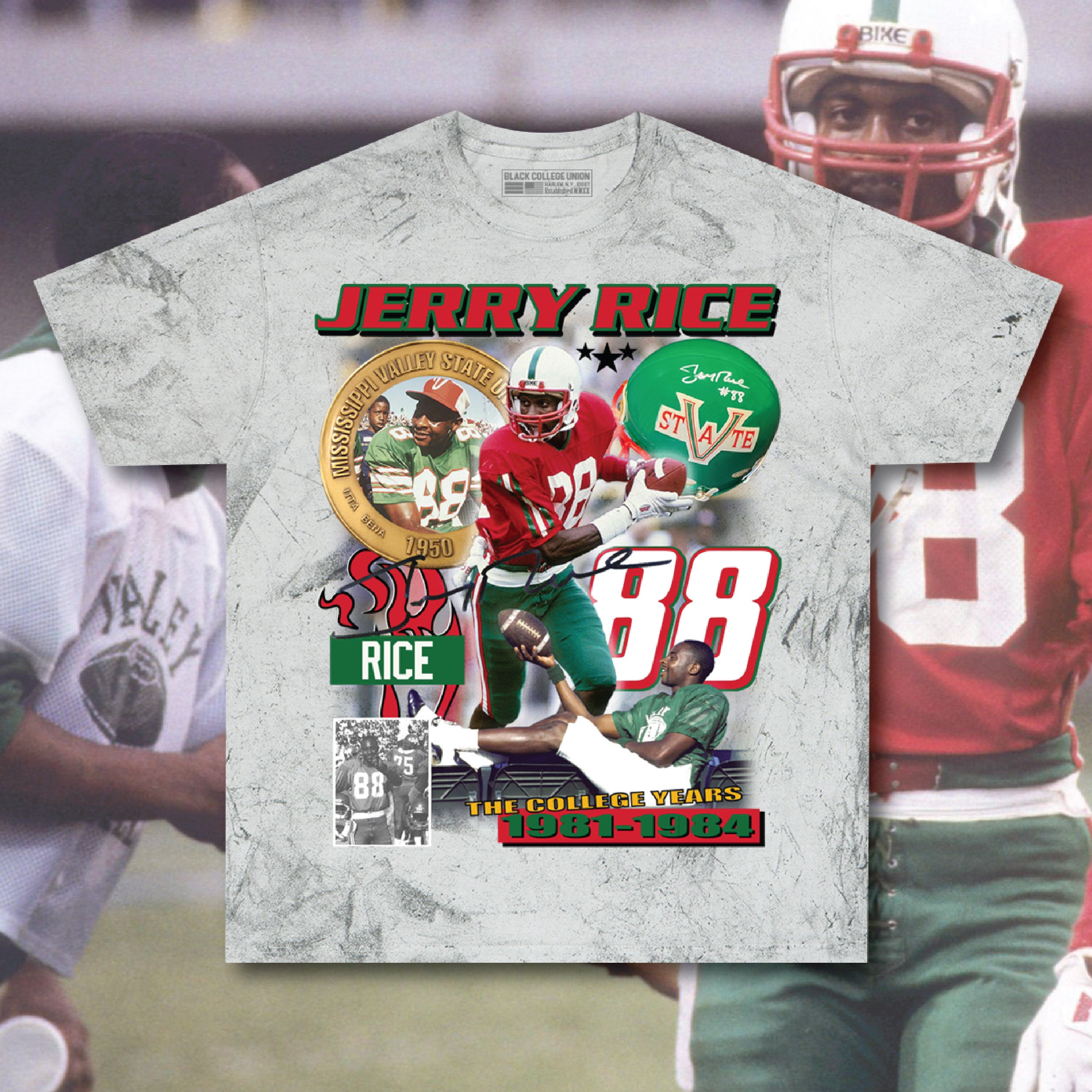 Jerry Rice "The College Years" Homage Tee - Mississippi Valley State [MVSU]