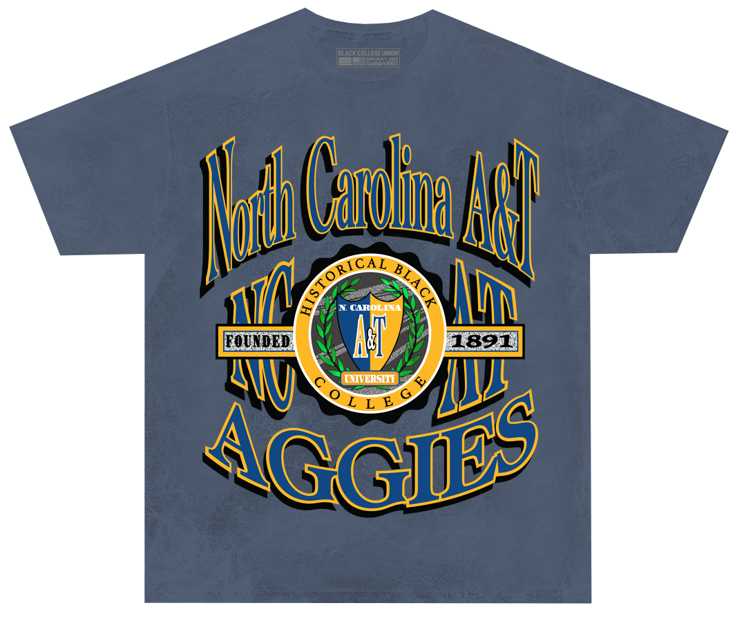 North Carolina A&T Retro 90s Crest T-Shirt [NCAT]