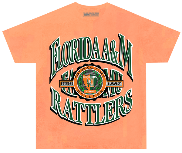 Florida A&M Retro 90s Crest T-Shirt Neon Modern Vintage [FAMU