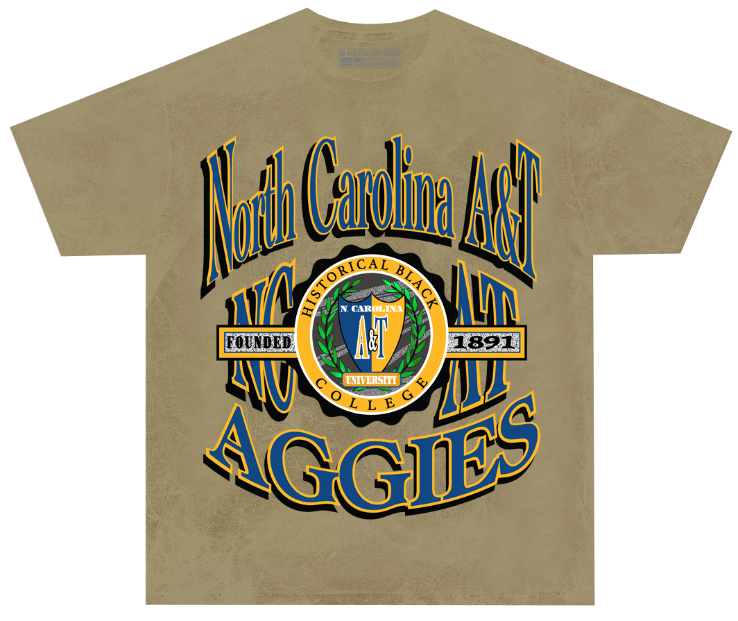 North Carolina A&T Retro 90s Crest T-Shirt [NCAT]