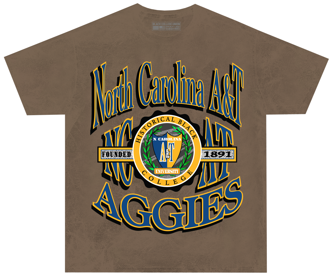 North Carolina A&T Retro 90s Crest T-Shirt [NCAT]