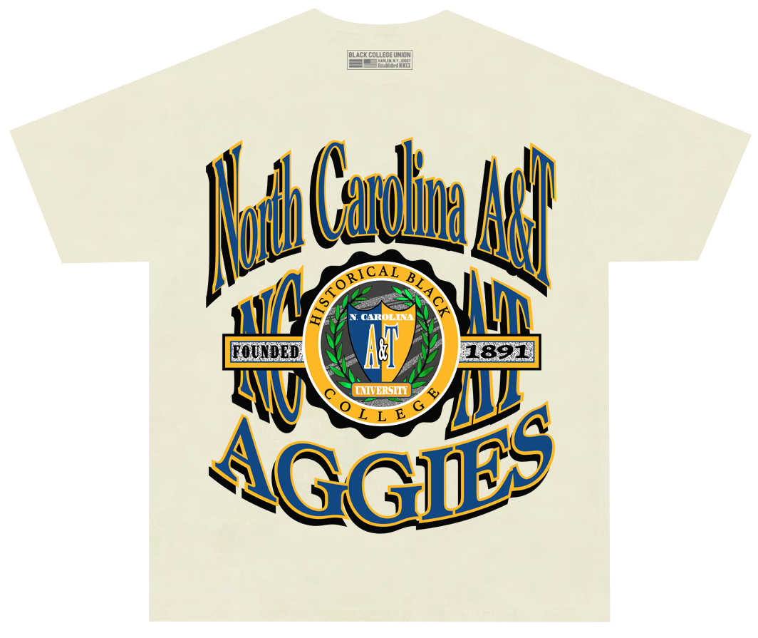 North Carolina A&T Retro 90s Crest T-Shirt [NCAT]