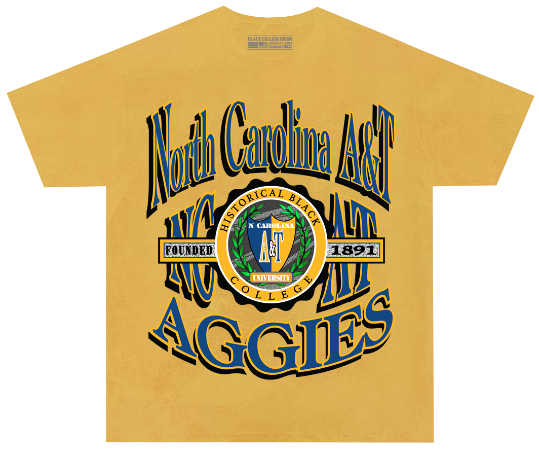 North Carolina A&T Retro 90s Crest T-Shirt [NCAT]