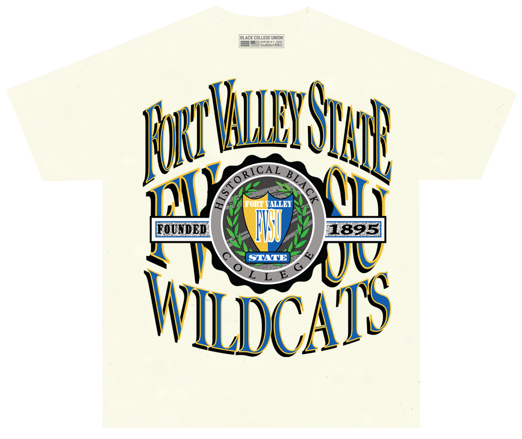Fort Valley Retro 90s Crest T-Shirt [FVSU]