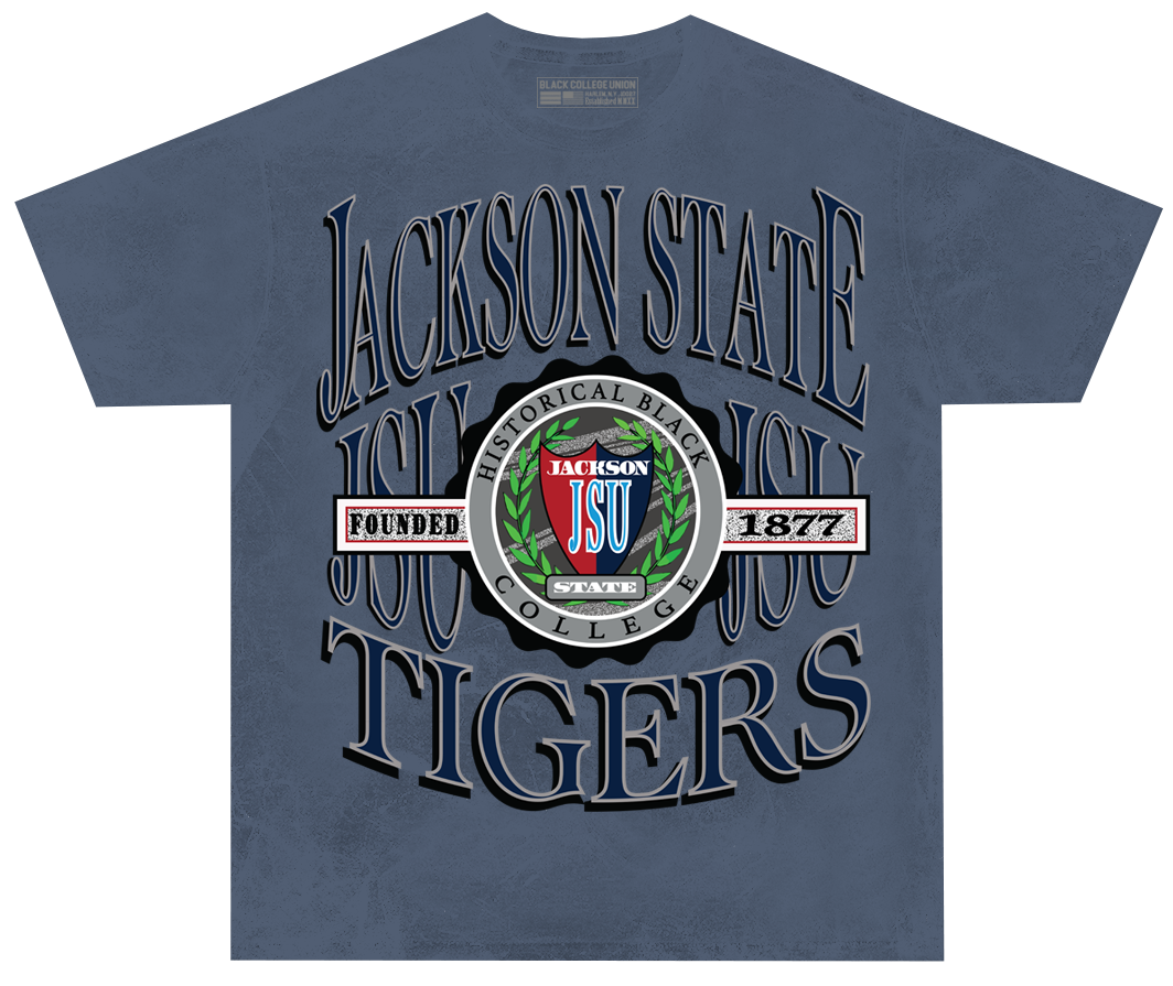 Jackson State Retro 90s Crest T-Shirt [JSU]