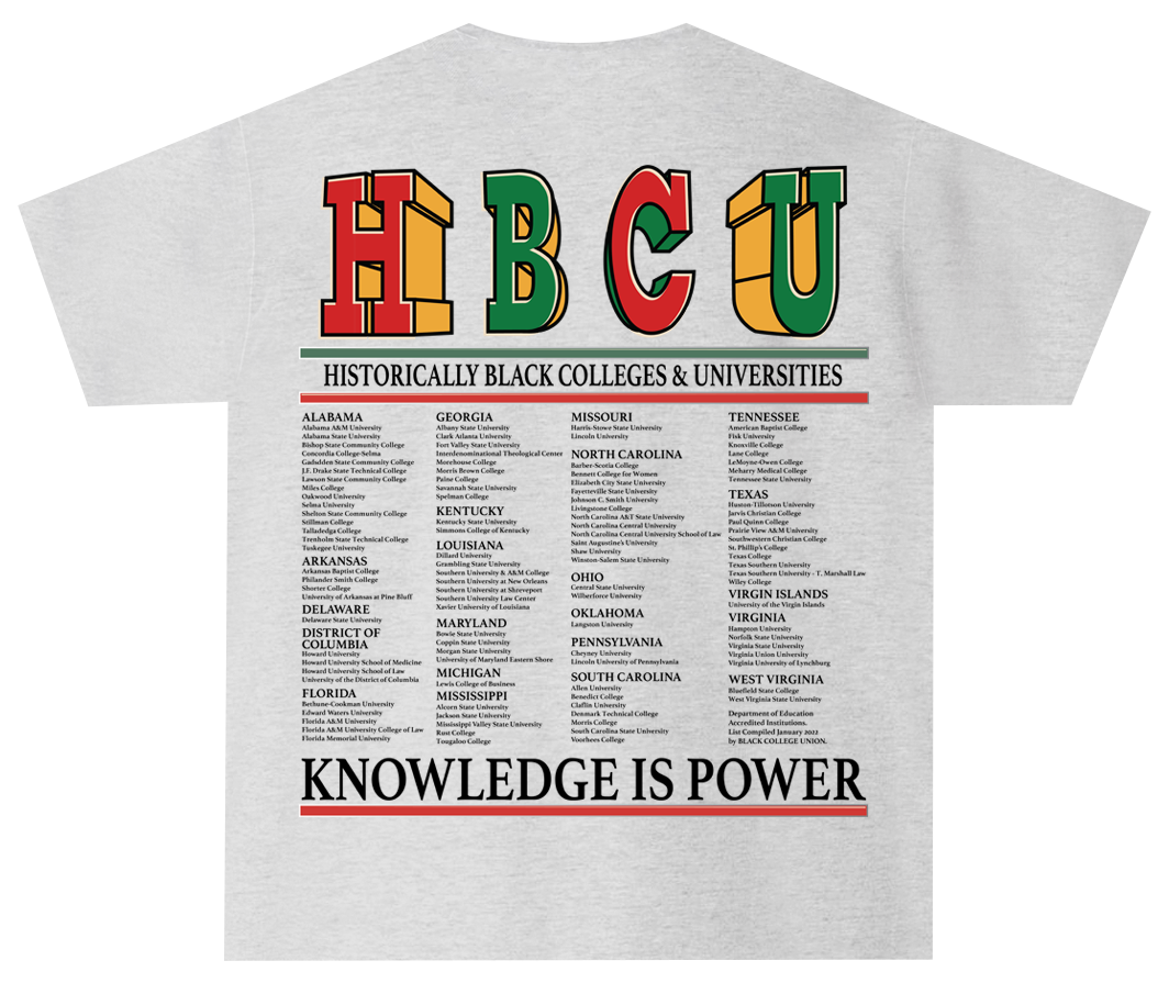 HBCU Varsity Patchwork T-Shirt [Ash]