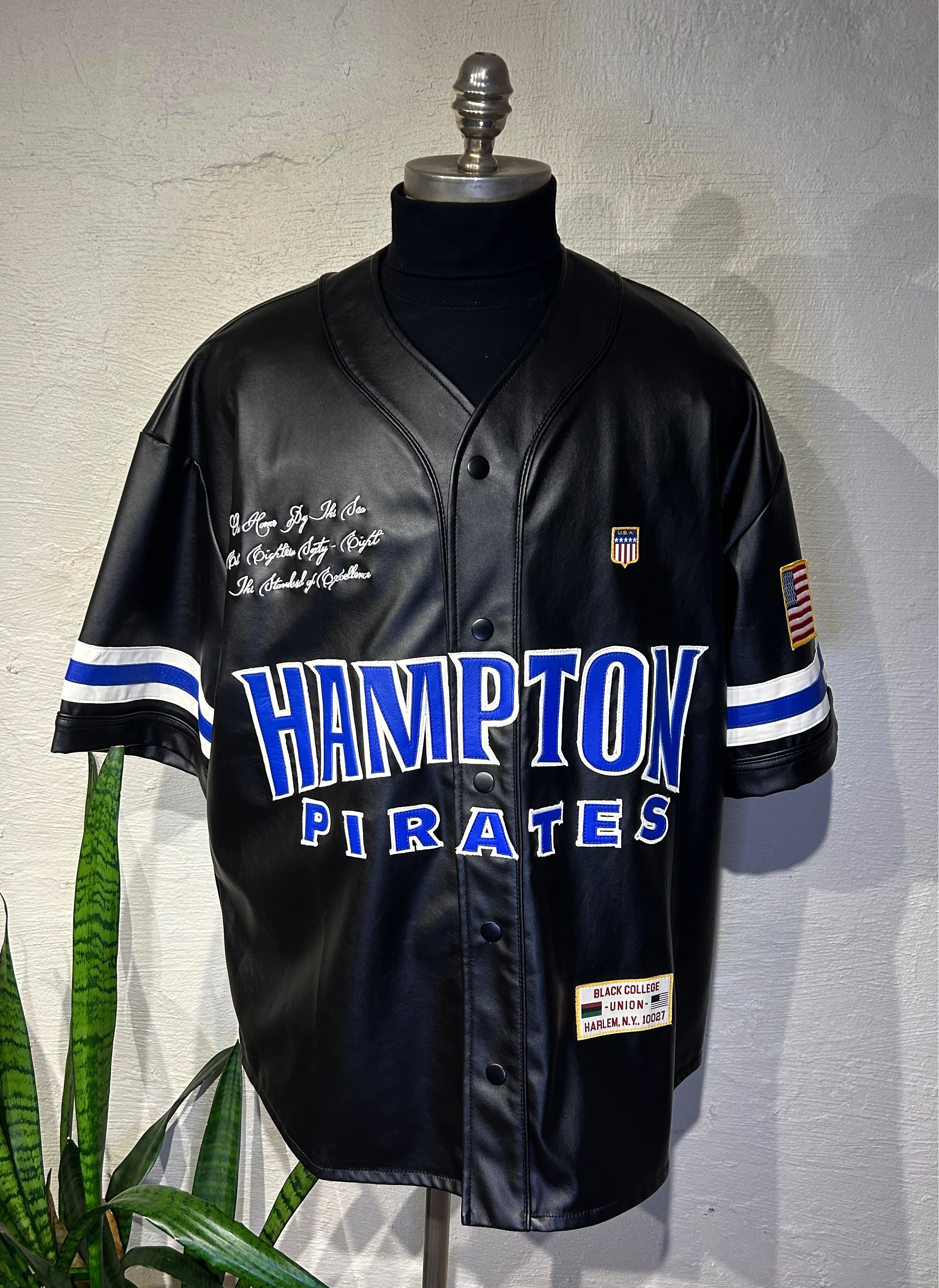 Leather Baseball Jersey - Hampton [HU]