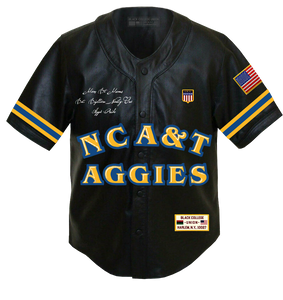 Leather Baseball Jersey - North Carolina A&T [NCAT]