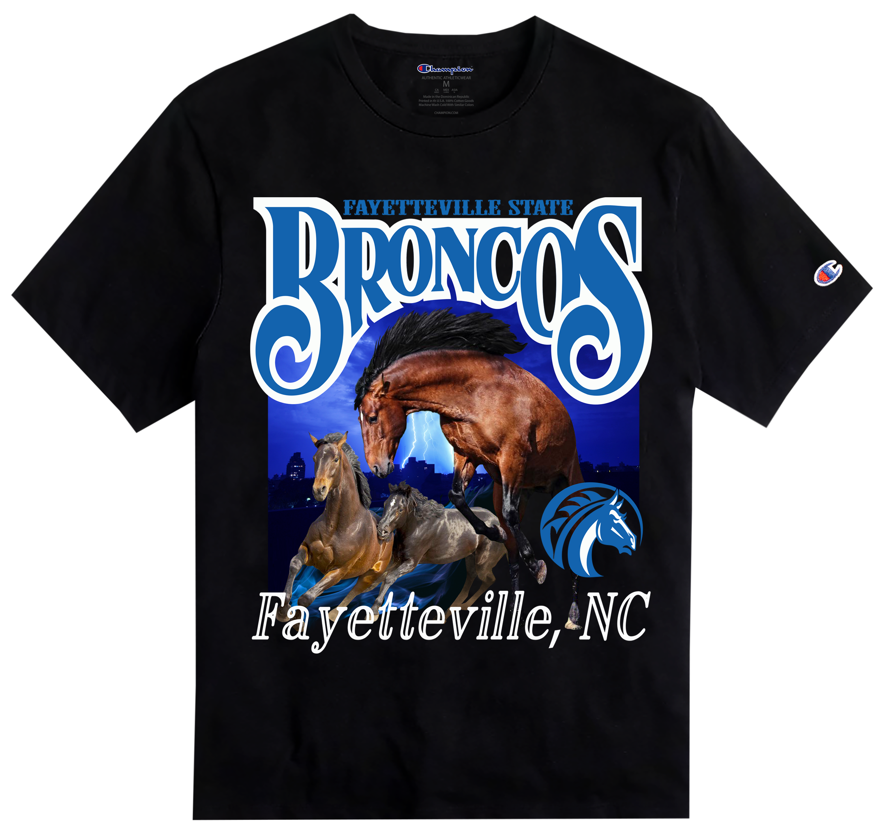 BCU X Champion Original HBCU Americana Rap Tee - Fayetteville State [FSU]