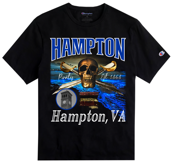 BCU X Champion Original HBCU Americana Rap Tee - Hampton