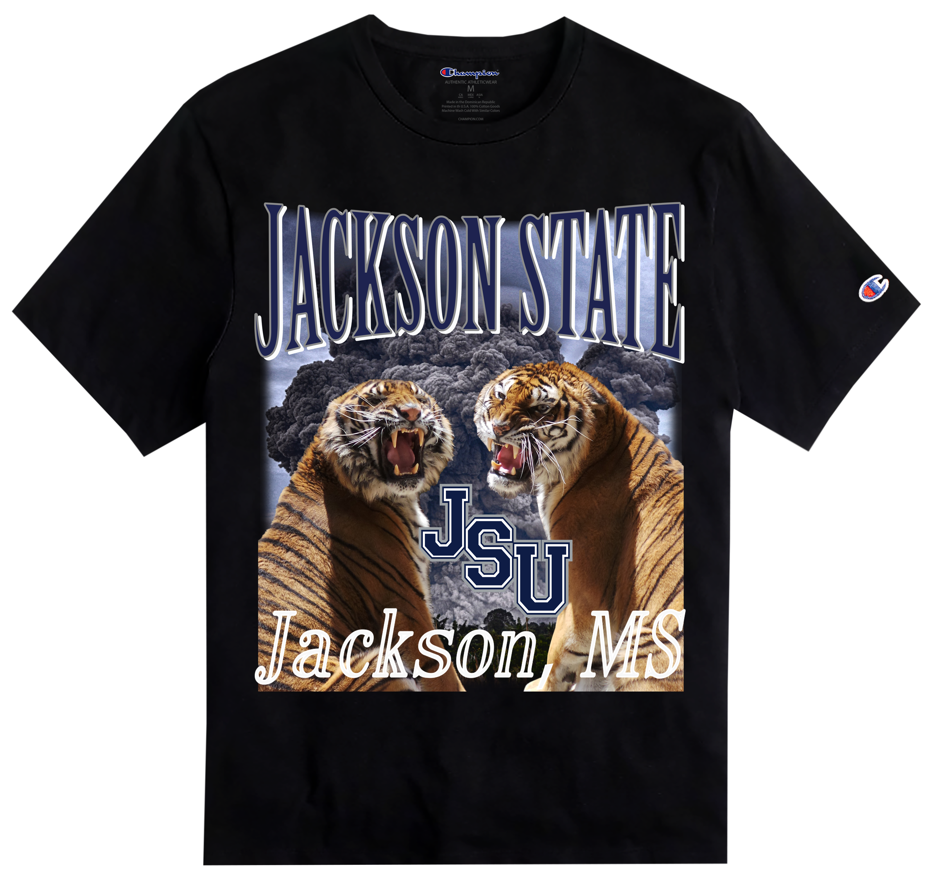 BCU X Champion Original HBCU Americana Rap Tee - Jackson State [JSU]