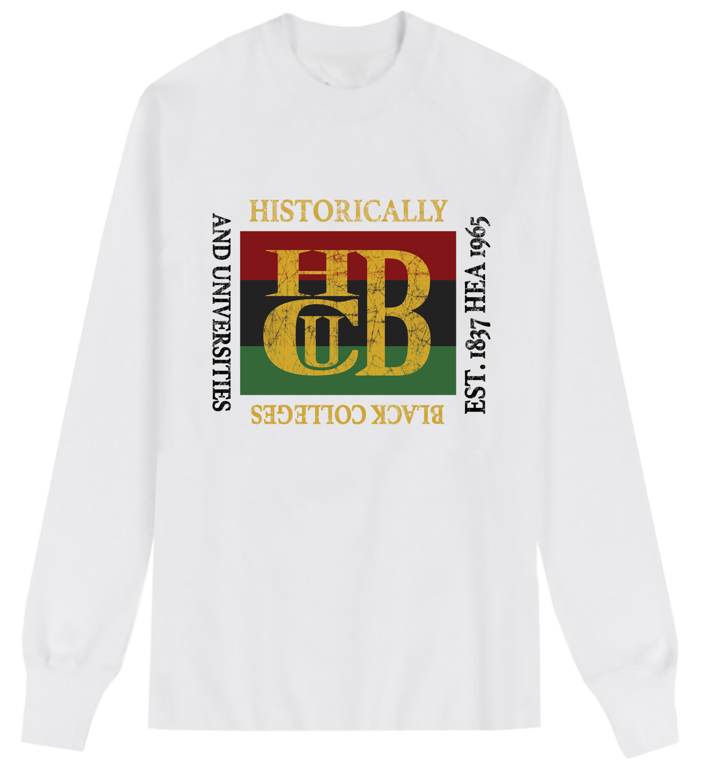 HBCU Flag Logo Long Sleeve T-Shirt