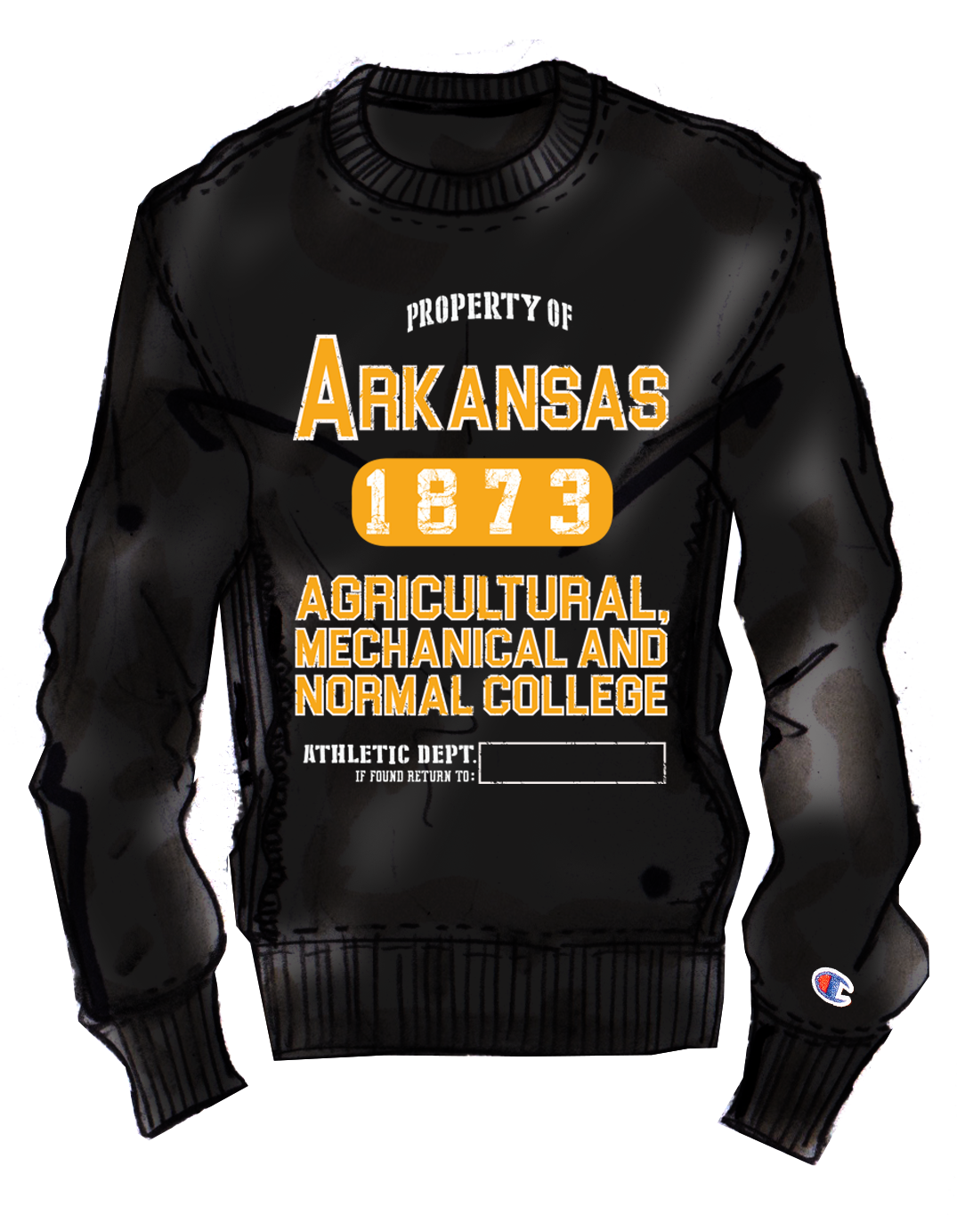 BCU X Champion Sweatshirt - Arkansas Pine Bluff