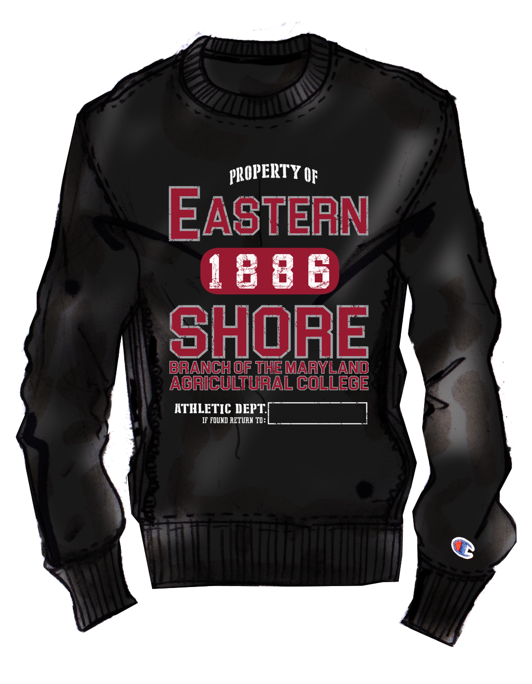 BCU X Champion Sweatshirt - Maryland Eastern Shore [UMES]