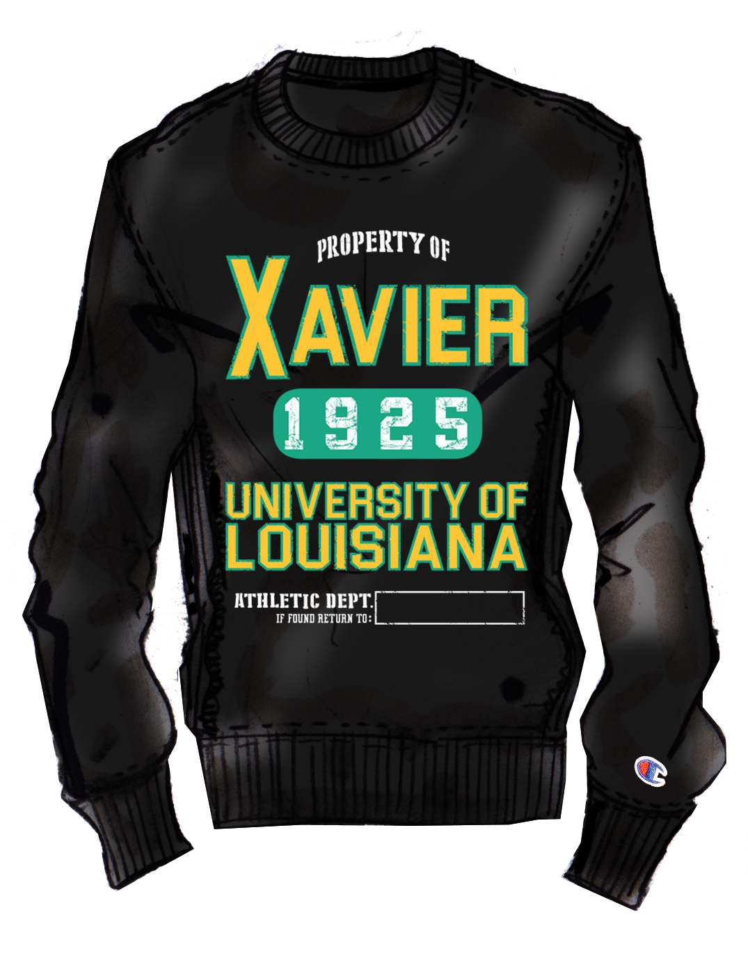 BCU X Champion Sweatshirt Xavier XULA Black College Union