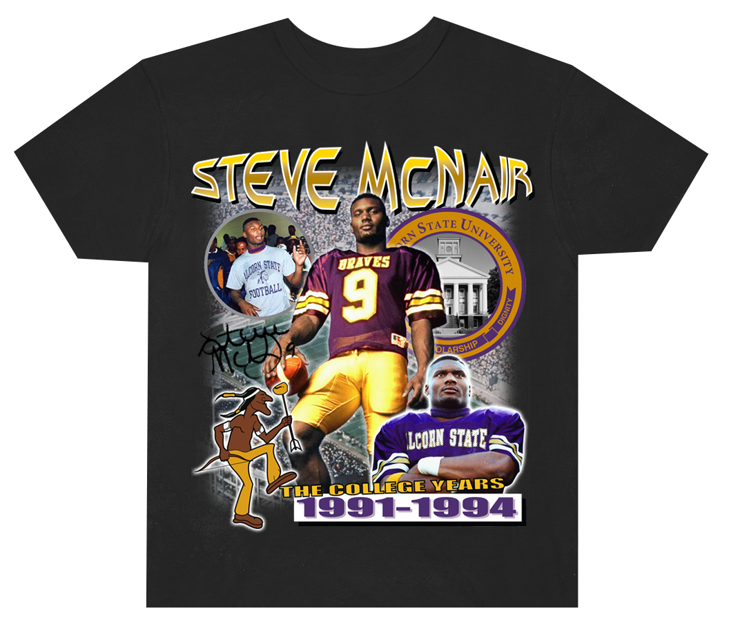 Steve McNair "The College Years" V2 Homage Tee - Alcorn State