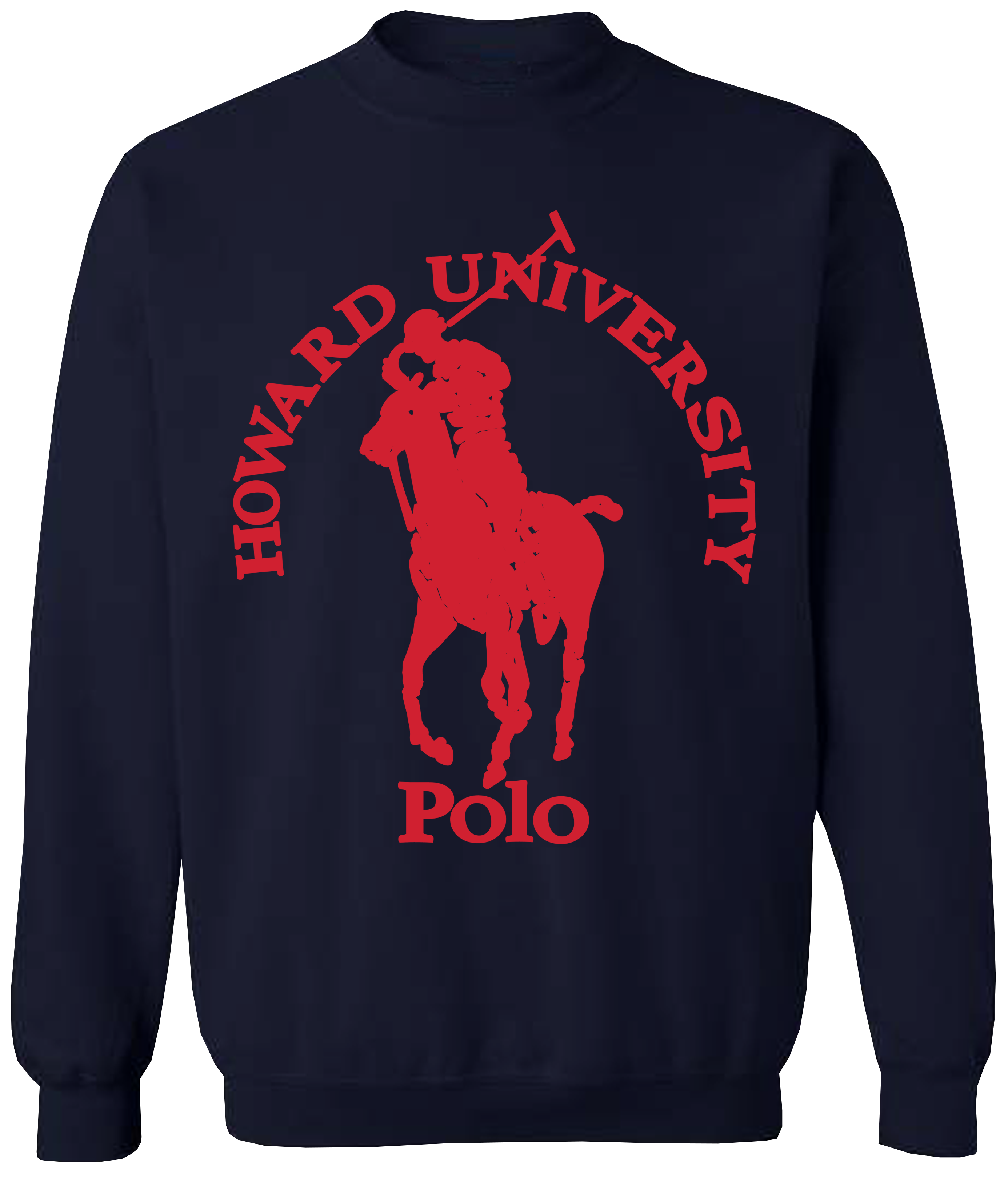 HBCU Polo Crewneck Sweatshirt Howard