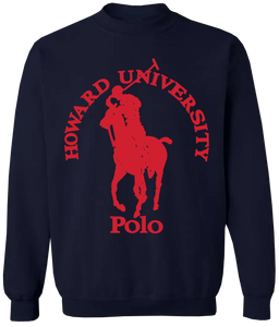 HBCU Polo Crewneck Sweatshirt - Howard