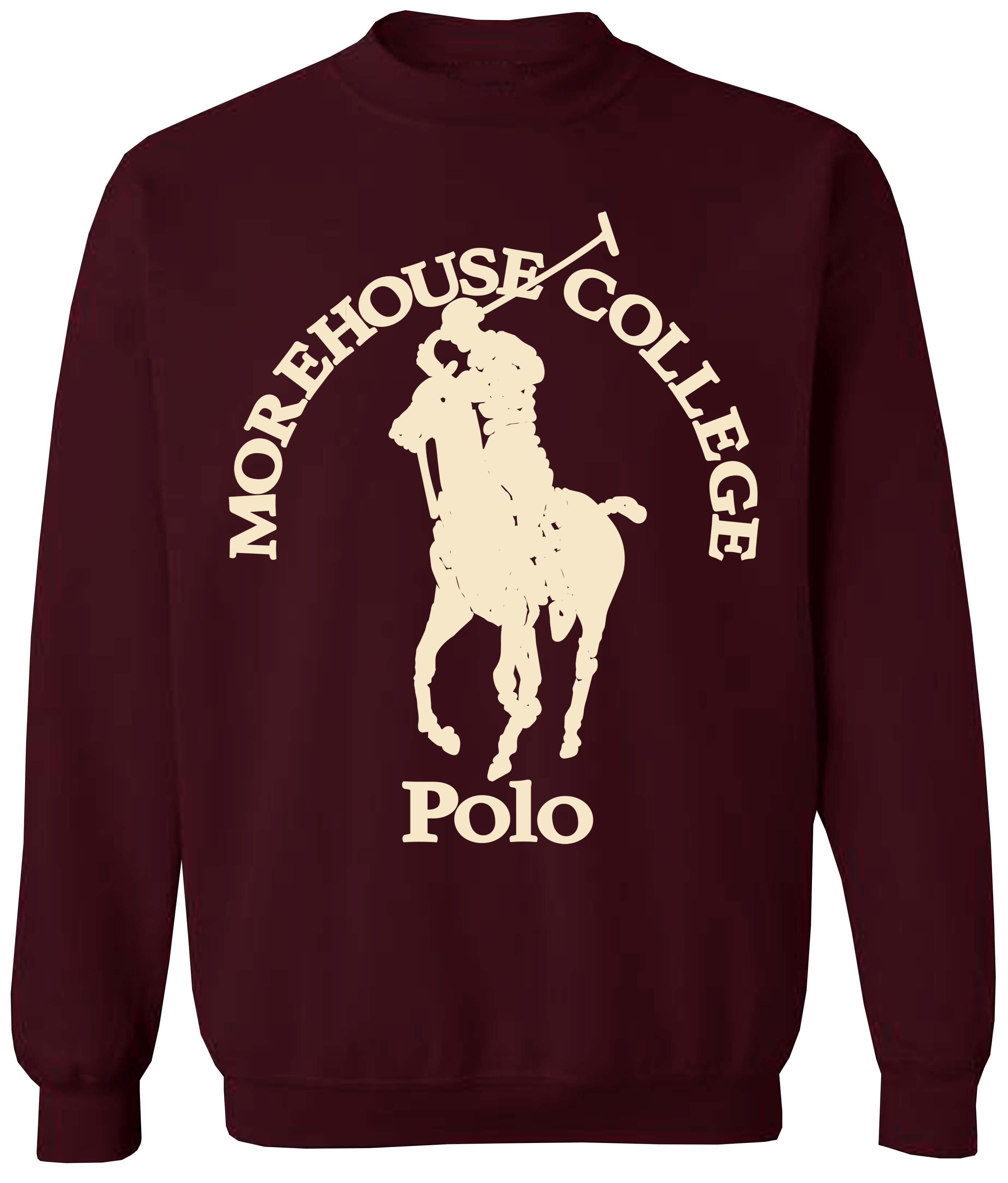 HBCU Polo Crewneck Sweatshirt - Morehouse