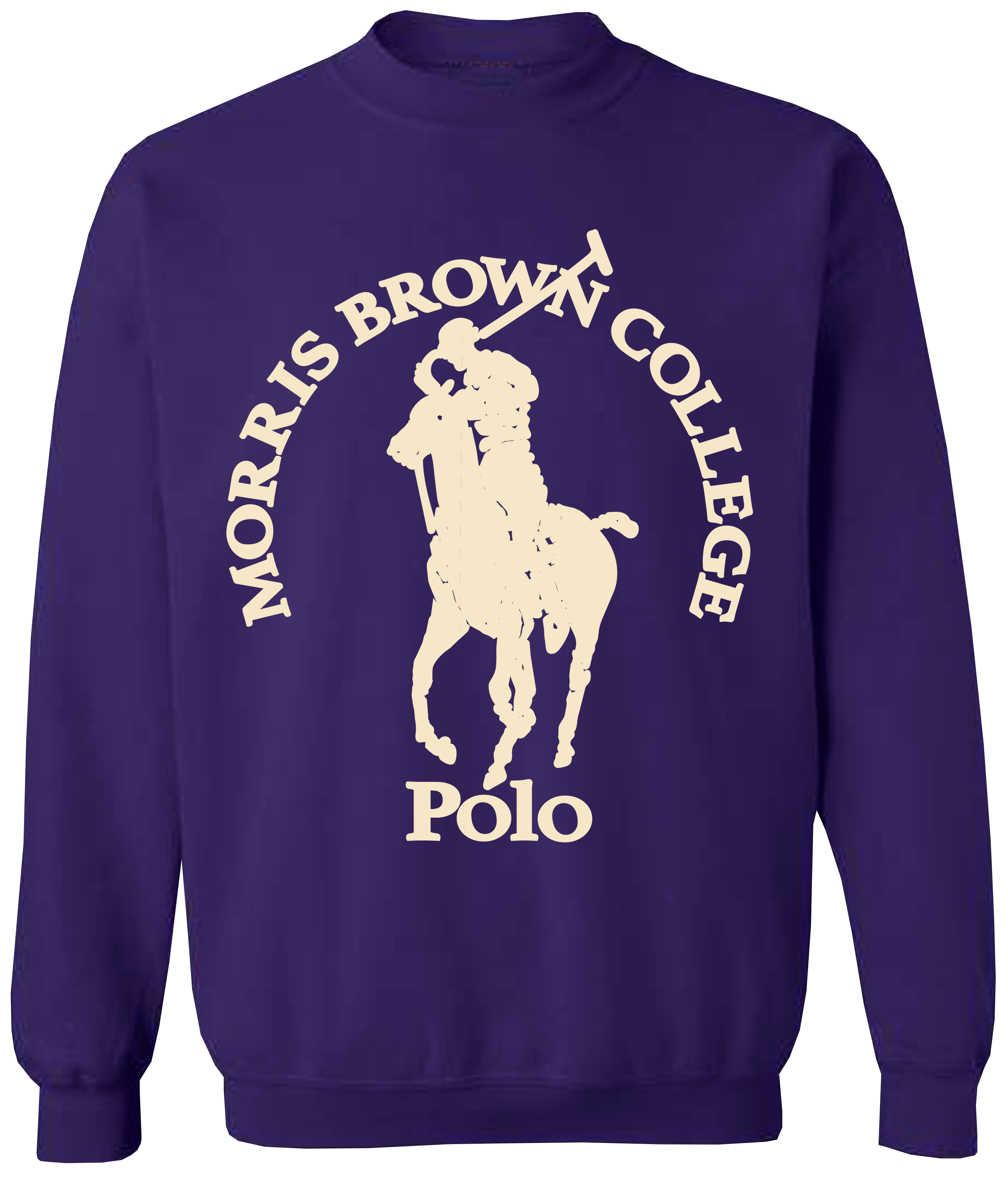 HBCU Polo Crewneck Sweatshirt - Morris Brown