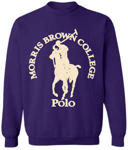 HBCU Polo Crewneck Sweatshirt - Morris Brown