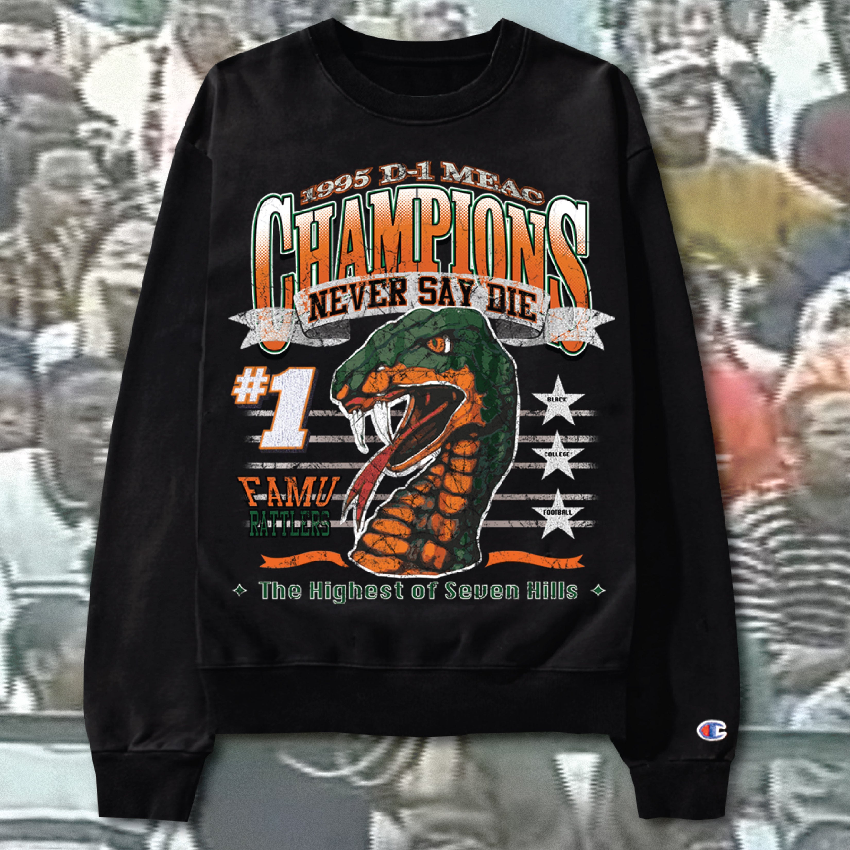 Vintage MEAC Champions Crewneck Sweatshirt - Florida A&M [FAMU]