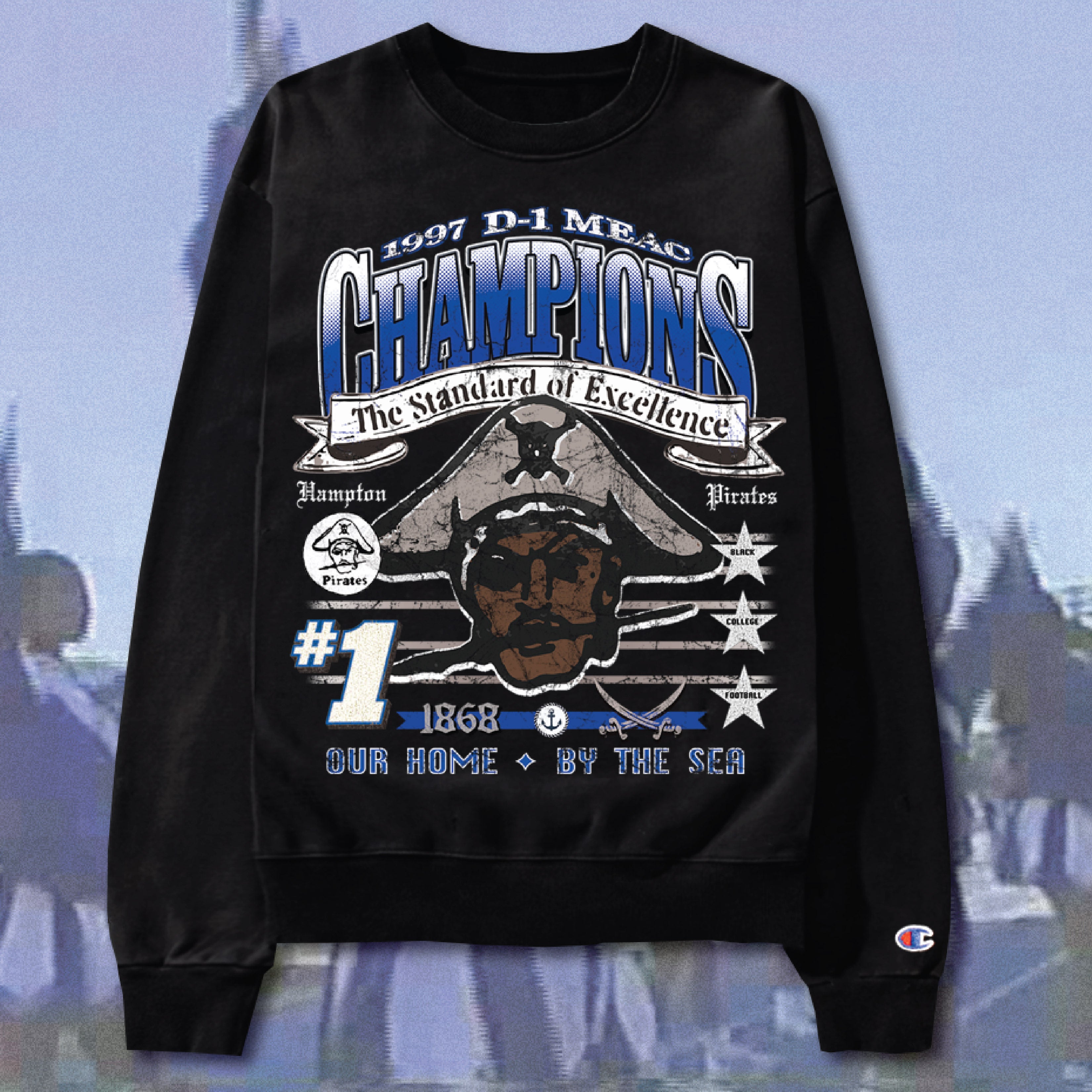 Vintage MEAC Champions Crewneck Sweatshirt - Hampton
