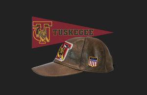 Genuine Leather HBCU Patch Cap - Tuskegee [TU]