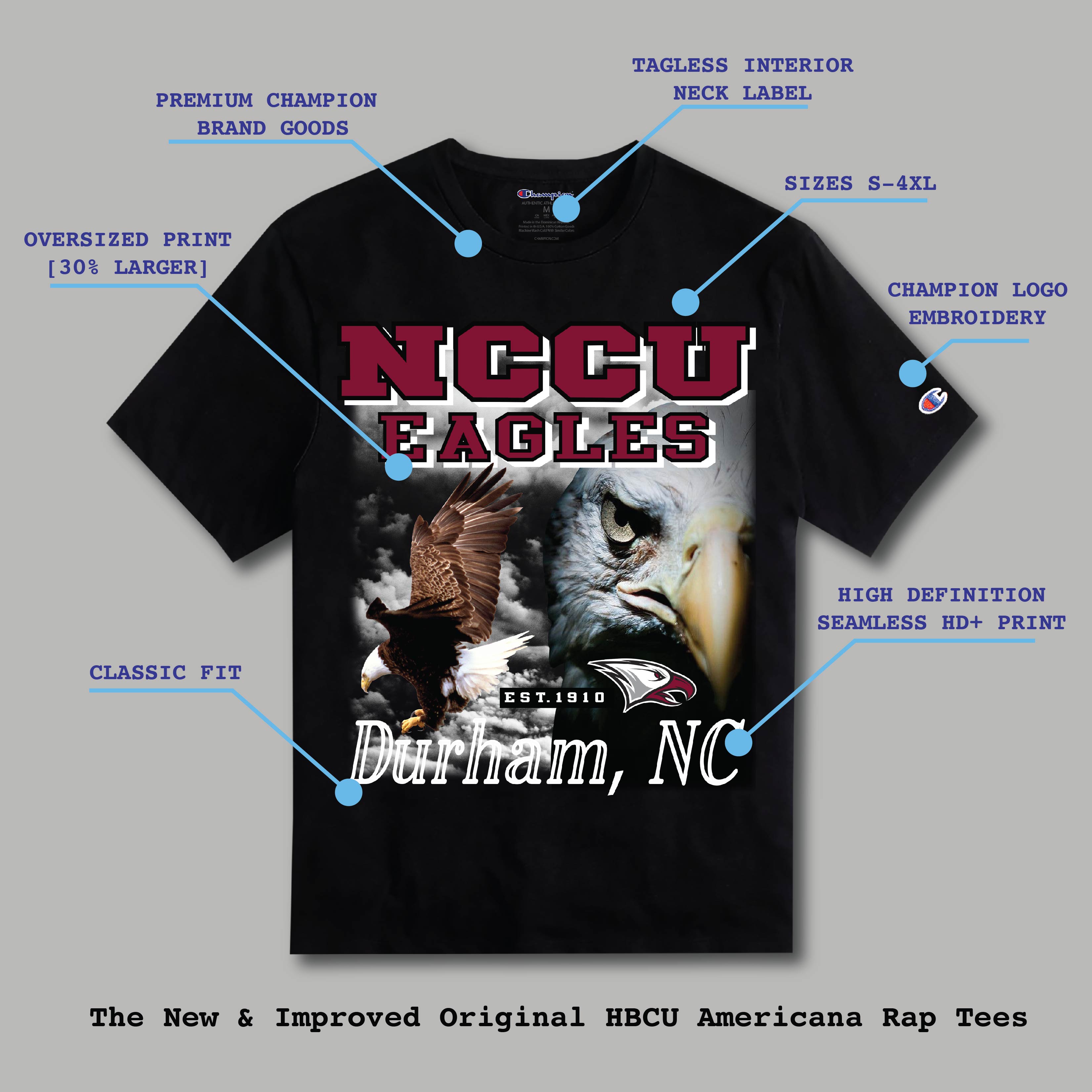  City of Champions T-Shirt for North Carolina College