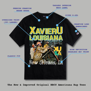BCU X Champion Original HBCU Americana Rap Tee - Xavier [XULA