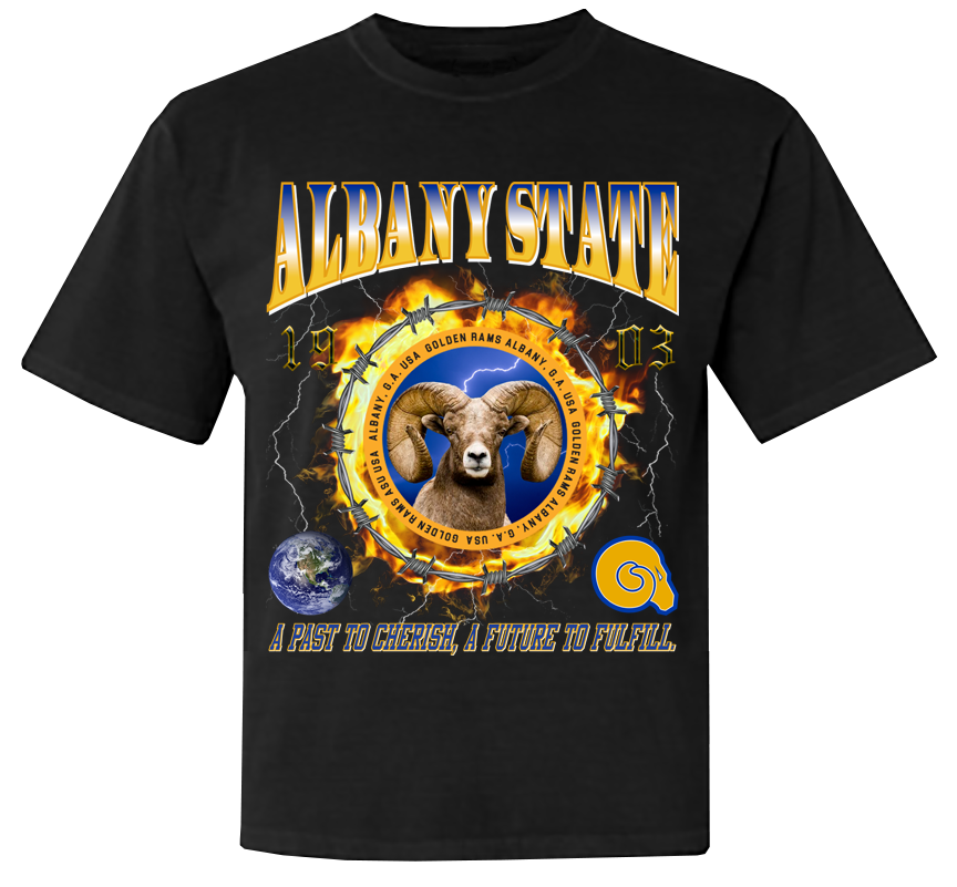 HBCU Ring of Fire T-Shirt - Albany State