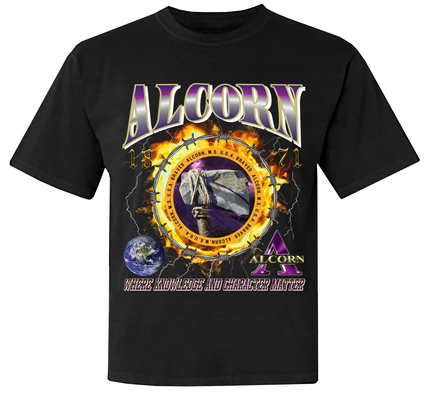 HBCU Ring of Fire T-Shirt - Alcorn