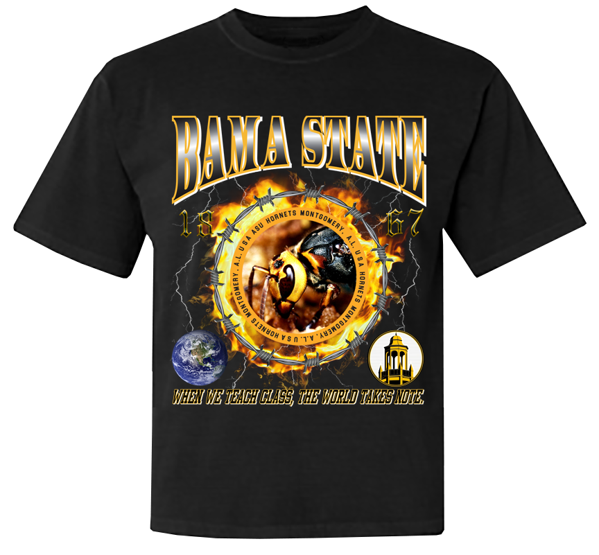 HBCU Ring of Fire T-Shirt - Alabama State [ASU]