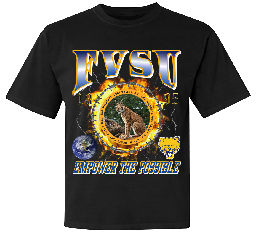 HBCU Ring of Fire T-Shirt - Fort Valley [FVSU]