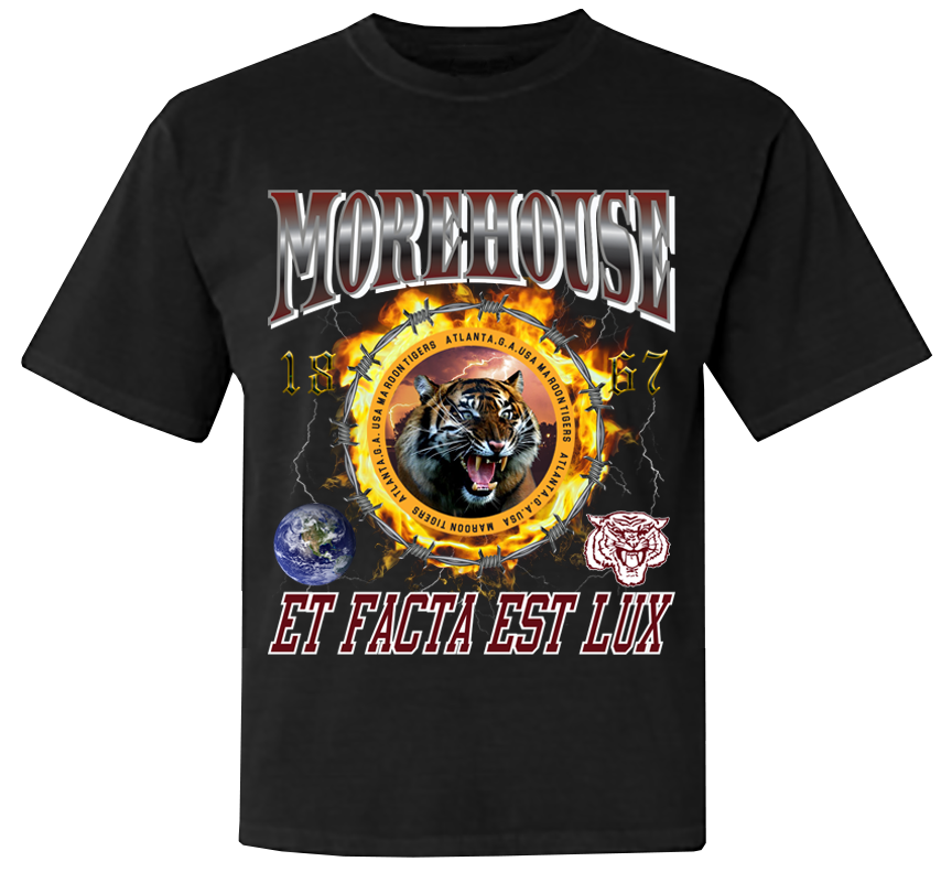 HBCU Ring of Fire T-Shirt - Morehouse