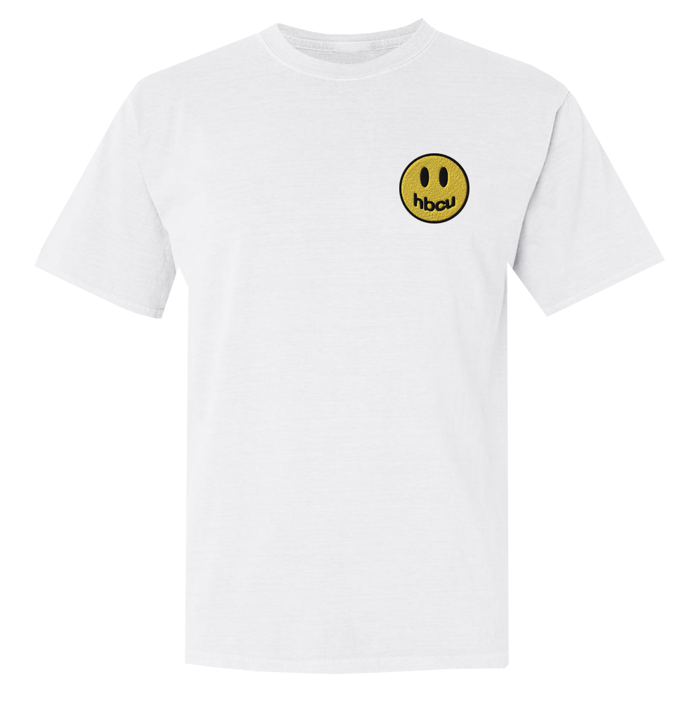 HBCU Smiley Embroidered Garment-Dyed T-Shirt