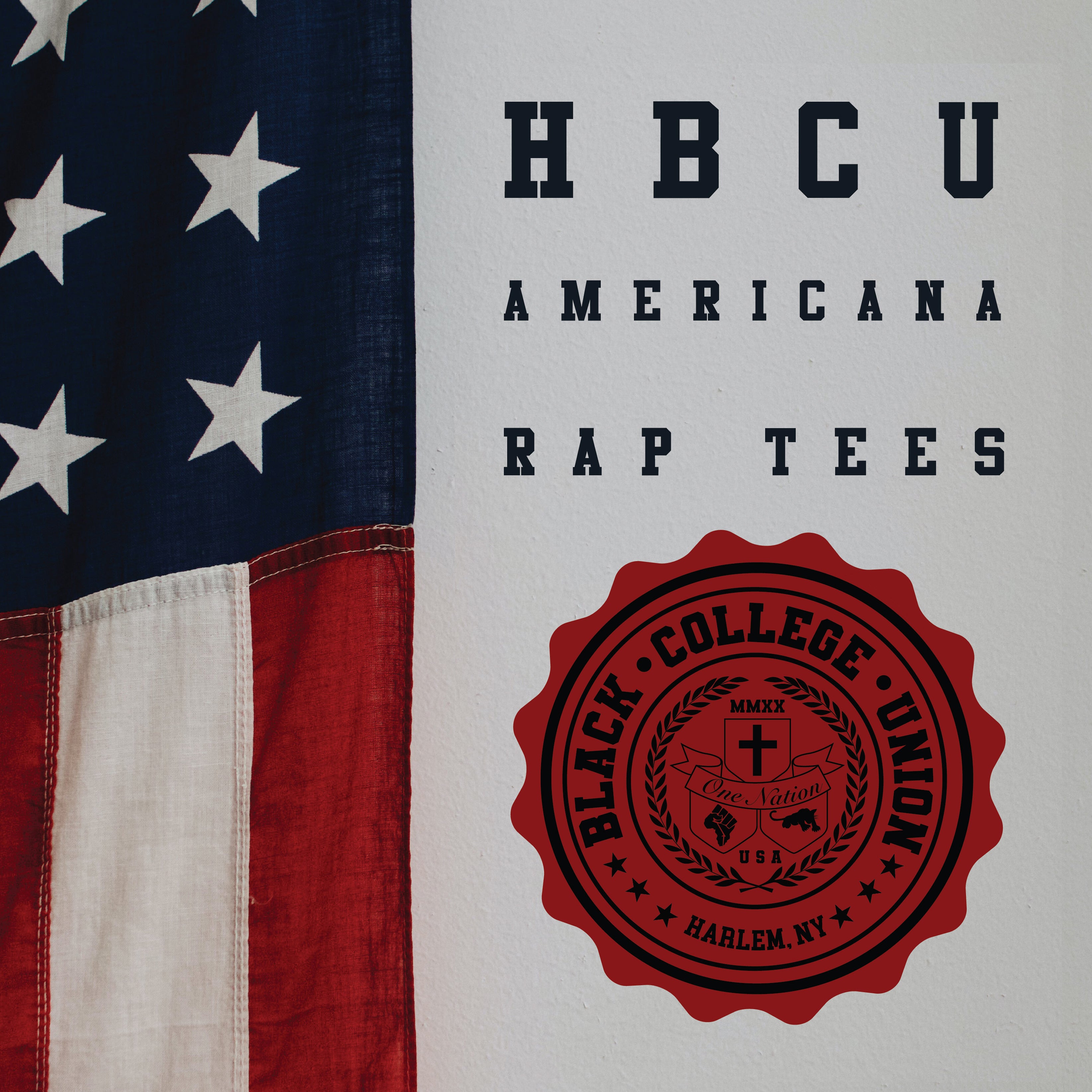 BCU X Champion Original HBCU Americana Rap Tee - Elizabeth City State [ECSU]